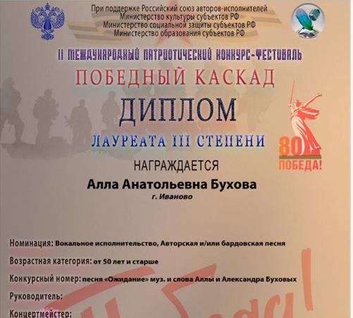 II Международный патриотический многожанровый фестиваль-конкурс «ПОБЕДНЫЙ КАСКАД», 2025 год
