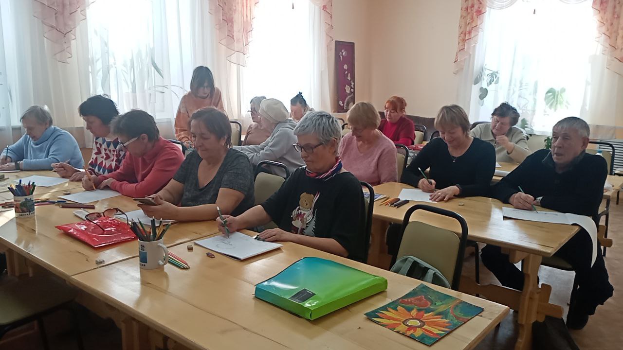 Студия рисования. Открытка к 23 февраля.