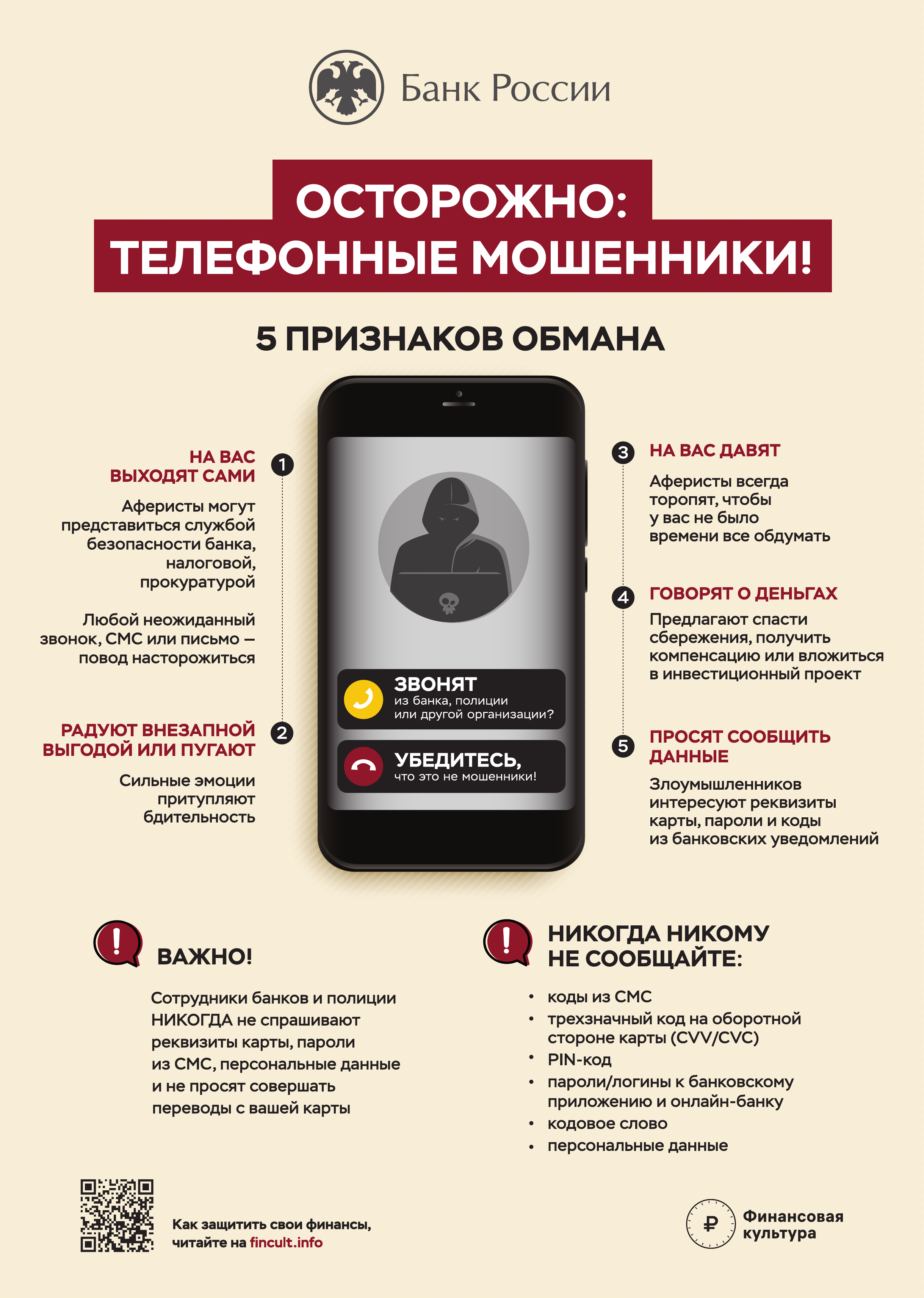 ОСТОРОЖНО, ТЕЛЕФОННЫЕ МОШЕННИКИ!